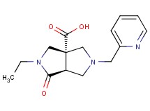 (3aS*,6aS*)-2-ethyl-1-oxo-5-(pyridin-2-ylmethyl)hexahydropyrrolo[3,4-c]pyrrole-3a(1H)-carboxylic acid