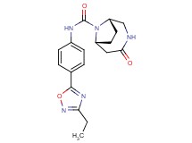(1S*,6R*)-N-[4-(3-ethyl-1,2,4-oxadiazol-5-yl)phenyl]-4-oxo-3,9-diazabicyclo[4.2.1]nonane-9-carboxamide