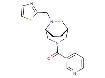 (1R*,5R*)-3-(3-pyridinylcarbonyl)-6-(1,3-thiazol-2-ylmethyl)-3,6-diazabicyclo[3.2.2]nonane