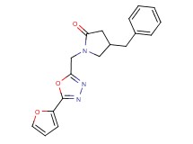 4-benzyl-1-{[5-(2-furyl)-1,3,4-oxadiazol-2-yl]methyl}pyrrolidin-2-one