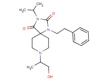 8-(2-hydroxy-1-methylethyl)-3-isopropyl-1-(2-phenylethyl)-1,3,8-triazaspiro[4.5]decane-2,4-dione