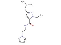1-ethyl-3-isobutyl-N-[2-(1H-pyrrol-1-yl)ethyl]-1H-pyrazole-5-carboxamide