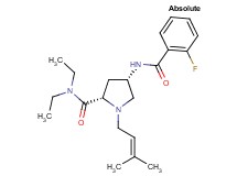 (4S)-N,N-diethyl-4-[(2-fluorobenzoyl)amino]-1-(3-methylbut-2-en-1-yl)-L-prolinamide