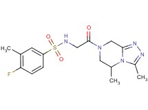 N-[2-(3,5-dimethyl-5,6-dihydro[1,2,4]triazolo[4,3-a]pyrazin-7(8H)-yl)-2-oxoethyl]-4-fluoro-3-methylbenzenesulfonamide