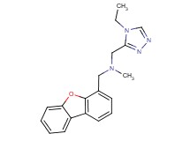 (dibenzo[b,d]furan-4-ylmethyl)[(4-ethyl-4H-1,2,4-triazol-3-yl)methyl]methylamine