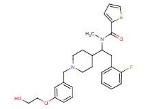 N-(2-(2-fluorophenyl)-1-{1-[3-(2-hydroxyethoxy)benzyl]-4-piperidinyl}ethyl)-N-methyl-2-thiophenecarboxamide