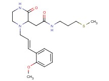 2-{1-[(2E)-3-(2-methoxyphenyl)-2-propen-1-yl]-3-oxo-2-piperazinyl}-N-[3-(methylthio)propyl]acetamide