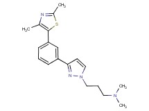 (3-{3-[3-(2,4-dimethyl-1,3-thiazol-5-yl)phenyl]-1H-pyrazol-1-yl}propyl)dimethylamine