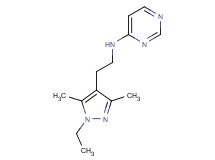 N-[2-(1-ethyl-3,5-dimethyl-1H-pyrazol-4-yl)ethyl]pyrimidin-4-amine