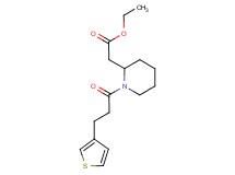 ethyl {1-[3-(3-thienyl)propanoyl]-2-piperidinyl}acetate