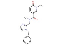 N-[(1-benzyl-1H-imidazol-2-yl)methyl]-N,1-dimethyl-6-oxo-1,6-dihydropyridine-3-carboxamide