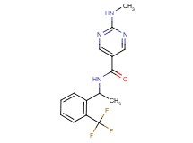 2-(methylamino)-N-{1-[2-(trifluoromethyl)phenyl]ethyl}pyrimidine-5-carboxamide