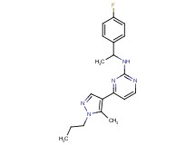N-[1-(4-fluorophenyl)ethyl]-4-(5-methyl-1-propyl-1H-pyrazol-4-yl)pyrimidin-2-amine