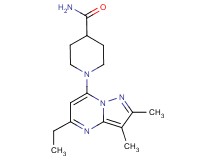 1-(5-ethyl-2,3-dimethylpyrazolo[1,5-a]pyrimidin-7-yl)-4-piperidinecarboxamide
