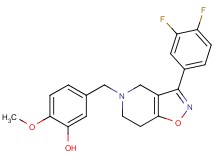 5-{[3-(3,4-difluorophenyl)-6,7-dihydroisoxazolo[4,5-c]pyridin-5(4H)-yl]methyl}-2-methoxyphenol
