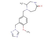 1-[4-methoxy-3-(1H-1,2,4-triazol-1-ylmethyl)benzyl]-2-methyl-1,4-diazepan-5-one