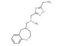 1-(5-ethyl-1,2,4-oxadiazol-3-yl)-N-methyl-N-(2,3,4,5-tetrahydro-1-benzoxepin-4-ylmethyl)methanamine