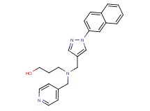 3-[{[1-(2-naphthyl)-1H-pyrazol-4-yl]methyl}(pyridin-4-ylmethyl)amino]propan-1-ol