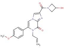 7-allyl-2-[(3-hydroxyazetidin-1-yl)carbonyl]-6-(4-methoxyphenyl)imidazo[1,2-a]pyrazin-8(7H)-one