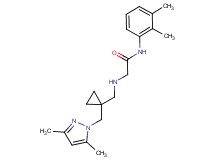 N-(2,3-dimethylphenyl)-2-[({1-[(3,5-dimethyl-1H-pyrazol-1-yl)methyl]cyclopropyl}methyl)amino]acetamide