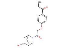 1-(4-{2-[(3-endo)-3-hydroxy-8-azabicyclo[3.2.1]oct-8-yl]-2-oxoethoxy}phenyl)propan-1-one