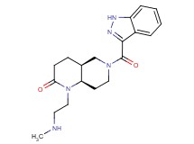 rel-(4aS,8aR)-6-(1H-indazol-3-ylcarbonyl)-1-[2-(methylamino)ethyl]octahydro-1,6-naphthyridin-2(1H)-one hydrochloride
