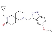 2-(cyclopropylmethyl)-8-[(5-methoxy-1H-indazol-3-yl)methyl]-2,8-diazaspiro[5.5]undecan-3-one