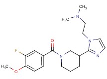 (2-{2-[1-(3-fluoro-4-methoxybenzoyl)piperidin-3-yl]-1H-imidazol-1-yl}ethyl)dimethylamine