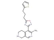 6-methyl-5-{5-[3-(2-thienyl)propyl]-1,2,4-oxadiazol-3-yl}-1,2,3,4-tetrahydro-2,7-naphthyridine hydrochloride