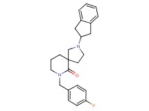 2-(2,3-dihydro-1H-inden-2-yl)-7-(4-fluorobenzyl)-2,7-diazaspiro[4.5]decan-6-one