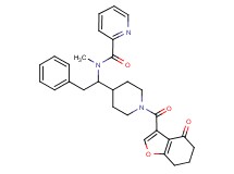N-methyl-N-(1-{1-[(4-oxo-4,5,6,7-tetrahydro-1-benzofuran-3-yl)carbonyl]-4-piperidinyl}-2-phenylethyl)-2-pyridinecarboxamide