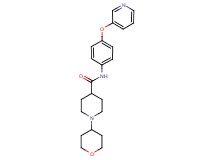 N-[4-(3-pyridinyloxy)phenyl]-1-(tetrahydro-2H-pyran-4-yl)-4-piperidinecarboxamide