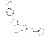 5-[1-(4-methoxyphenyl)-1H-pyrazol-3-yl]-4-methyl-N-(2-thienylmethyl)-1,3-thiazol-2-amine