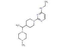 N-ethyl-2-{4-[1-(4-methylpiperazin-1-yl)ethyl]piperidin-1-yl}pyrimidin-4-amine