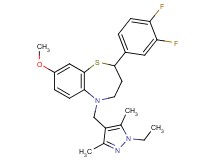 2-(3,4-difluorophenyl)-5-[(1-ethyl-3,5-dimethyl-1H-pyrazol-4-yl)methyl]-8-methoxy-2,3,4,5-tetrahydro-1,5-benzothiazepine