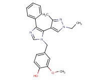 4-{[5-(1-ethyl-3-methyl-1H-pyrazol-4-yl)-4-phenyl-1H-imidazol-1-yl]methyl}-2-methoxyphenol