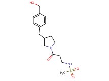 N-(3-{3-[4-(hydroxymethyl)benzyl]-1-pyrrolidinyl}-3-oxopropyl)methanesulfonamide