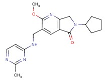 6-cyclopentyl-2-methoxy-3-{[(2-methylpyrimidin-4-yl)amino]methyl}-6,7-dihydro-5H-pyrrolo[3,4-b]pyridin-5-one