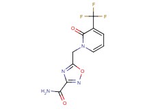 5-{[2-oxo-3-(trifluoromethyl)pyridin-1(2H)-yl]methyl}-1,2,4-oxadiazole-3-carboxamide