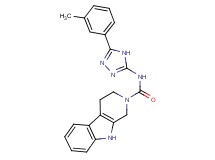 N-[5-(3-methylphenyl)-4H-1,2,4-triazol-3-yl]-1,3,4,9-tetrahydro-2H-beta-carboline-2-carboxamide