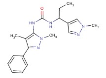 N-(1,4-dimethyl-3-phenyl-1H-pyrazol-5-yl)-N'-[1-(1-methyl-1H-pyrazol-4-yl)propyl]urea
