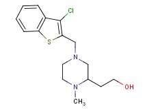 2-{4-[(3-chloro-1-benzothien-2-yl)methyl]-1-methyl-2-piperazinyl}ethanol
