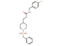 3-[1-(benzylsulfonyl)-4-piperidinyl]-N-(4-fluorobenzyl)propanamide