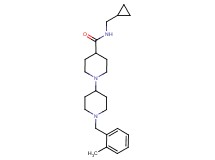 N-(cyclopropylmethyl)-1'-(2-methylbenzyl)-1,4'-bipiperidine-4-carboxamide
