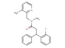 3-(2-fluorophenyl)-N-methyl-N-[(3-methyl-2-pyridinyl)methyl]-3-phenylpropanamide