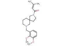 7-(2,3-dimethoxybenzyl)-2-(3-methyl-2-butenoyl)-2,7-diazaspiro[4.5]decane