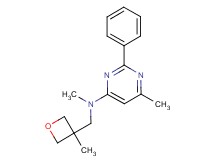 N,6-dimethyl-N-[(3-methyloxetan-3-yl)methyl]-2-phenylpyrimidin-4-amine