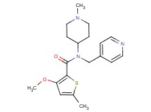 3-methoxy-5-methyl-N-(1-methyl-4-piperidinyl)-N-(4-pyridinylmethyl)-2-thiophenecarboxamide