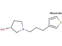 (3R)-1-[3-(3-thienyl)propyl]-3-pyrrolidinol trifluoroacetate (salt)