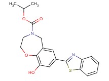 isopropyl 7-(1,3-benzothiazol-2-yl)-9-hydroxy-2,3-dihydro-1,4-benzoxazepine-4(5H)-carboxylate